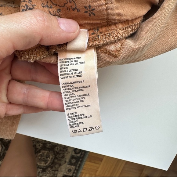 Free People We The Free Tan High Rise Skinny Jeans with Frayed Hem - Picture 8 of 9